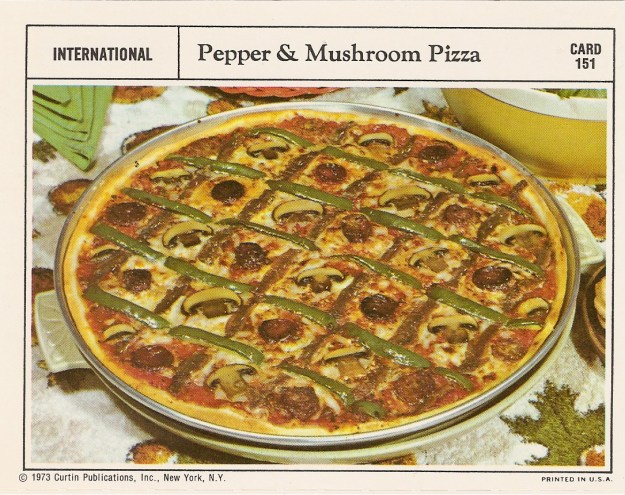 Pepper and Mushroom Pizza